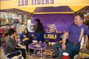Goodwood Hardware & Outdoors has gained popularity with the LSU community. One way the family-owned business promotes its offerings is by attending tailgates with the store’s products and talking about the store and its offerings.