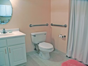 Grab bars are an easy addition homeowners should consider when tackling aging-in-place projects.