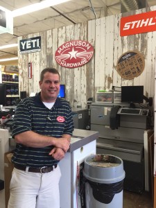 Jeremy Magnuson of Magnuson Ace Hardware in Friendswood, Texas, was able to face the challenges associated with opening his own business head on from his time in both the Marine Corp Reserves and later on in the United States Air Force. As an officer in the military, he learned to lead and motivate, which he says he does with his team at the store as well. 