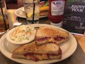 Renee Changnon, editor, enjoyed a corned beef sandwich in honor of St. Patty's Day.