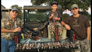 For Jimmy Harding (left), owner of Walker County Ace Hardware, hunting is a pastime he shares with his son Sean (right) and grandson Colten (center).