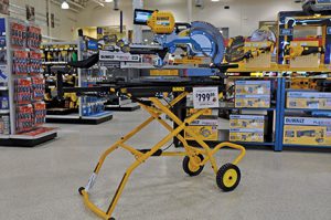 Peterson puts new items front and center on the salesfloor, and then follows it up with advertising. Some of the latest trends in cordless and battery technology have been generating a lot of attention from his customers.