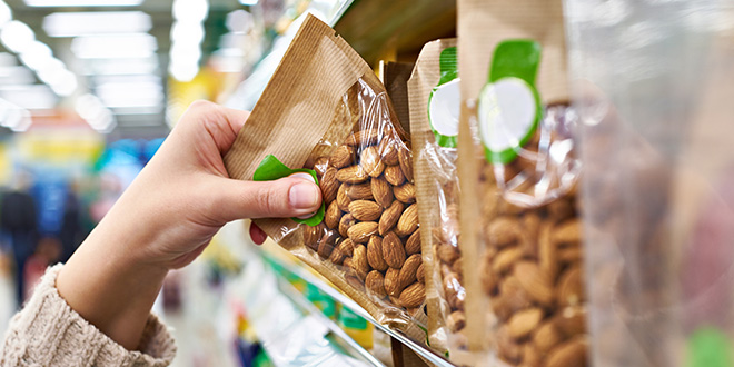 almonds snack aisle