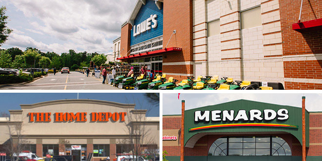 Comparing the Big 3: Home Depot, Lowe's, Menards