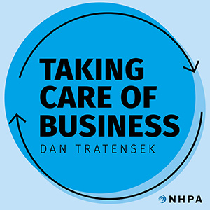 Taking Care of Business podcast logo