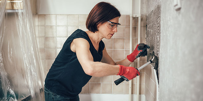 Woman Remodeling