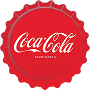 Coca-Cola Bottle Cap wall sign