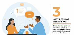Host Regular Interviews