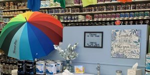 colorful merchandising