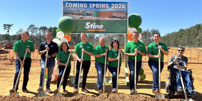 Stine Breaks Ground