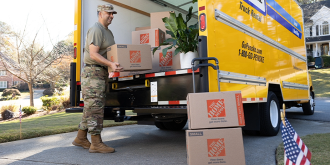 Home Depot military exchange program