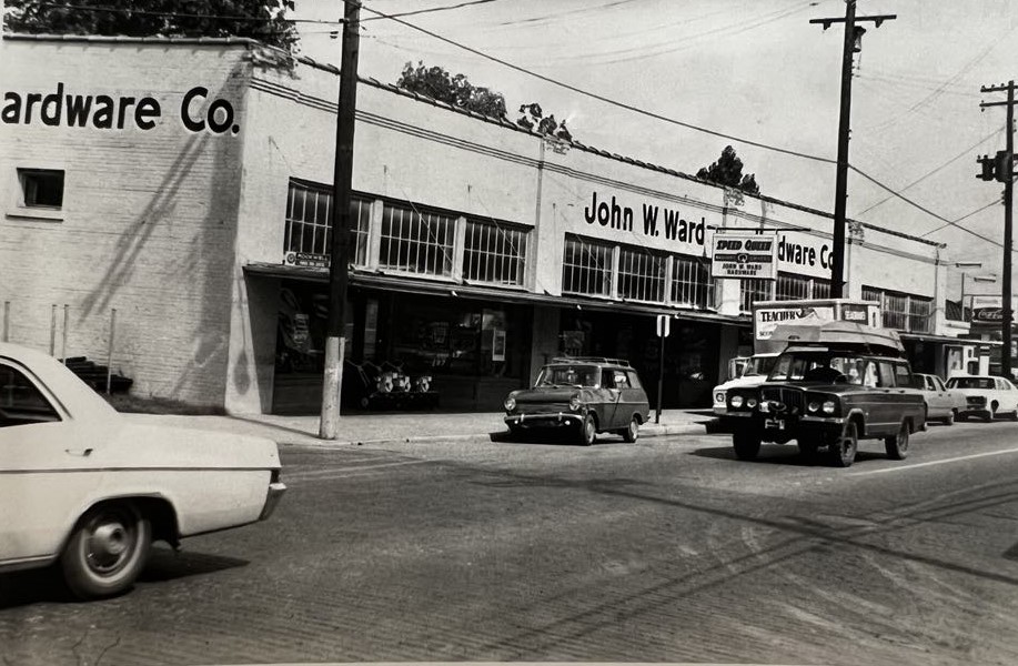 John Ward Hardware in August 1970