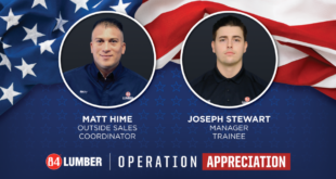 84 lumber military appreciation