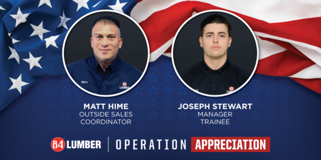 84 lumber military appreciation